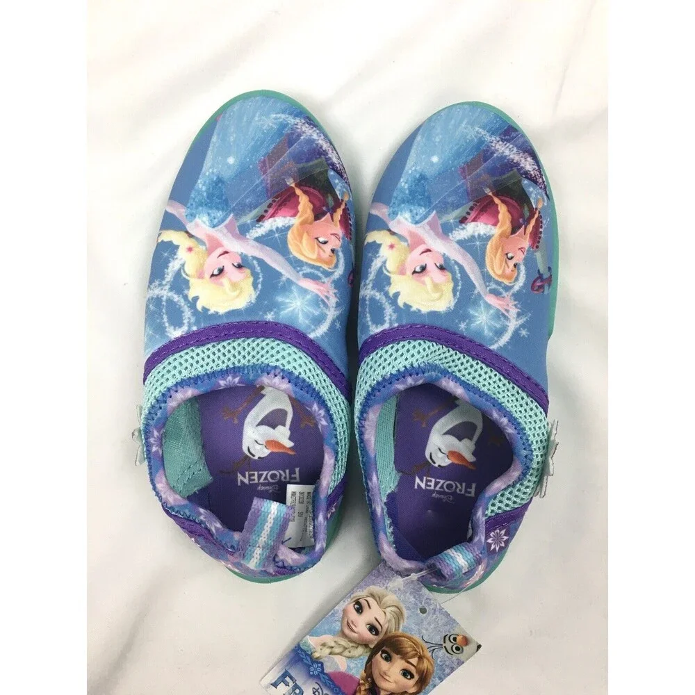 Disney Frozen Elsa Anna Swim‎ Water Shoes Girl Child Size 5/6